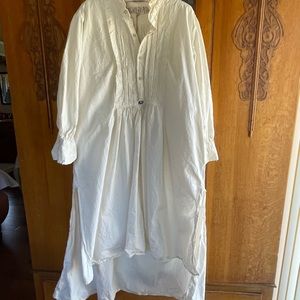 Magnolia Pearl Cordelia Nightshirt Dress.  French Cotton Poplin.  NWT.